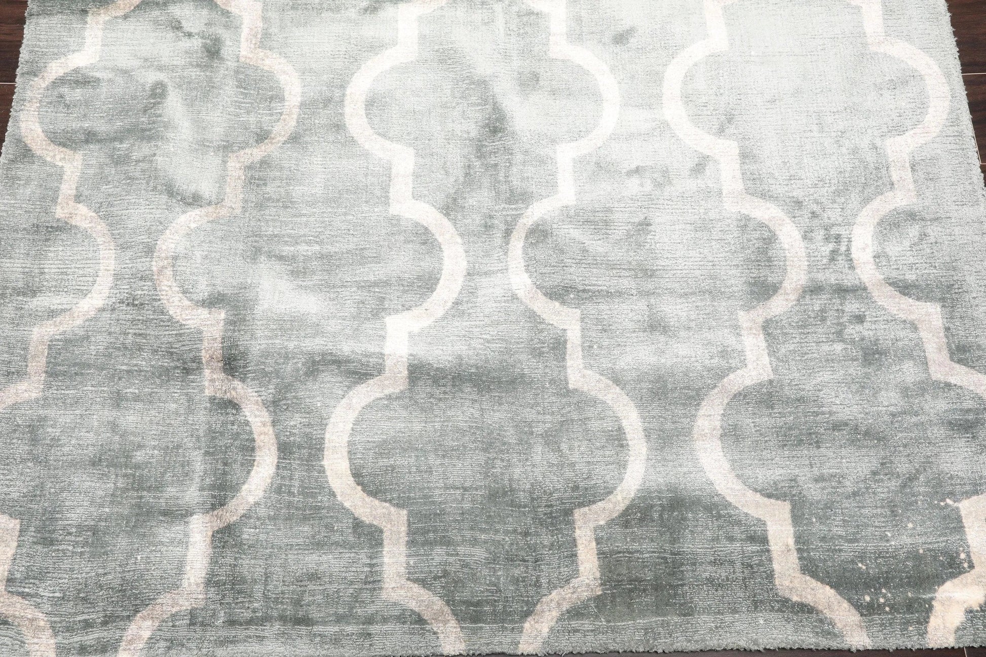 4' 6''x6' 6'' Oriental Area Rug Hand Tufted Viscose 100% Contemporary-3
