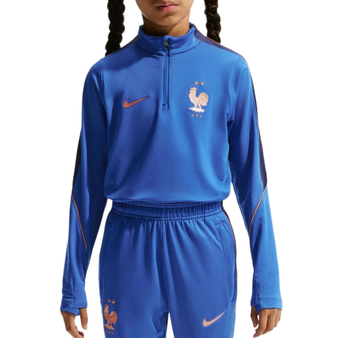 Kids - France Training Technical Soccer Tracksuit 2026/27 - Nike-0
