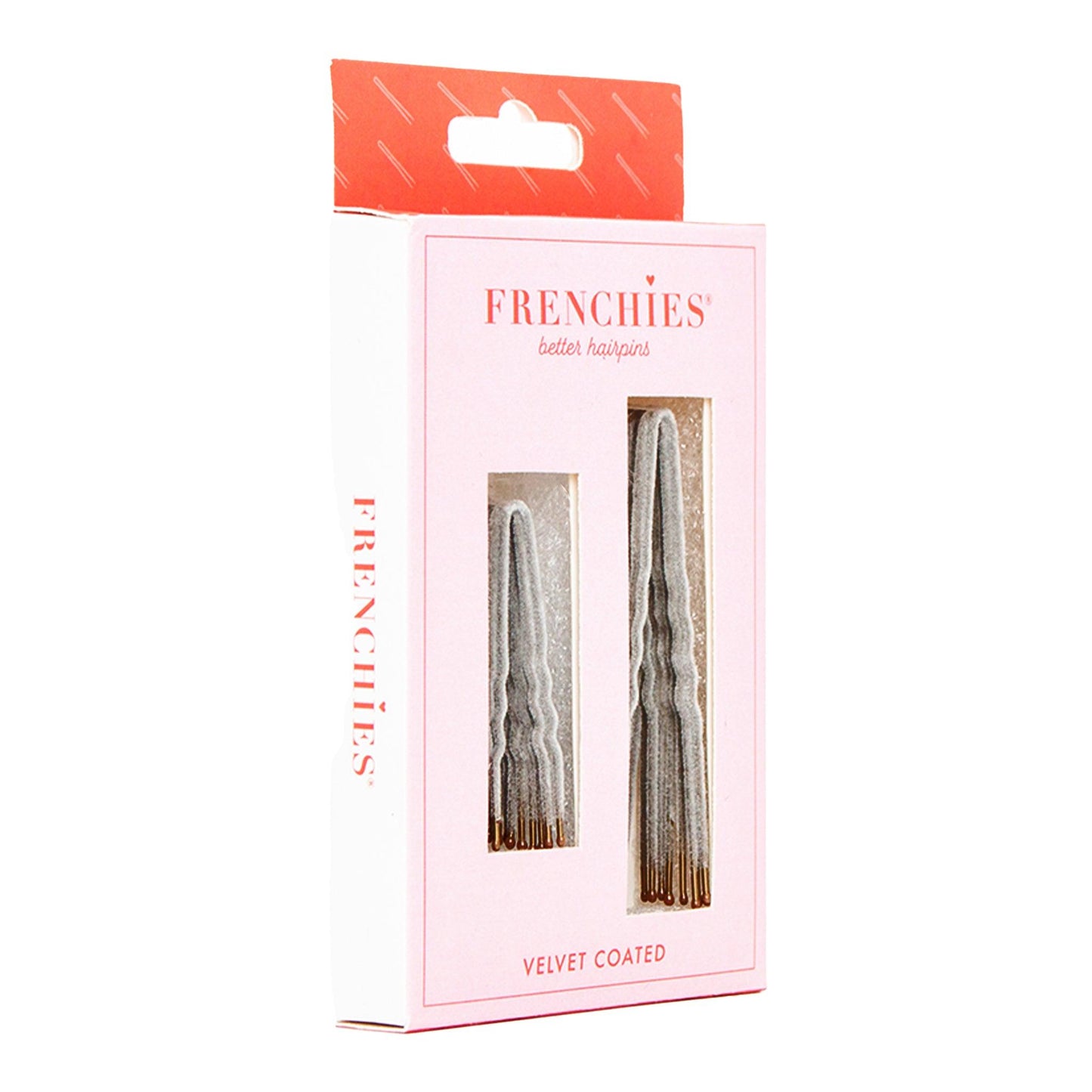 Frenchies Grey Velvet Hairpins-2