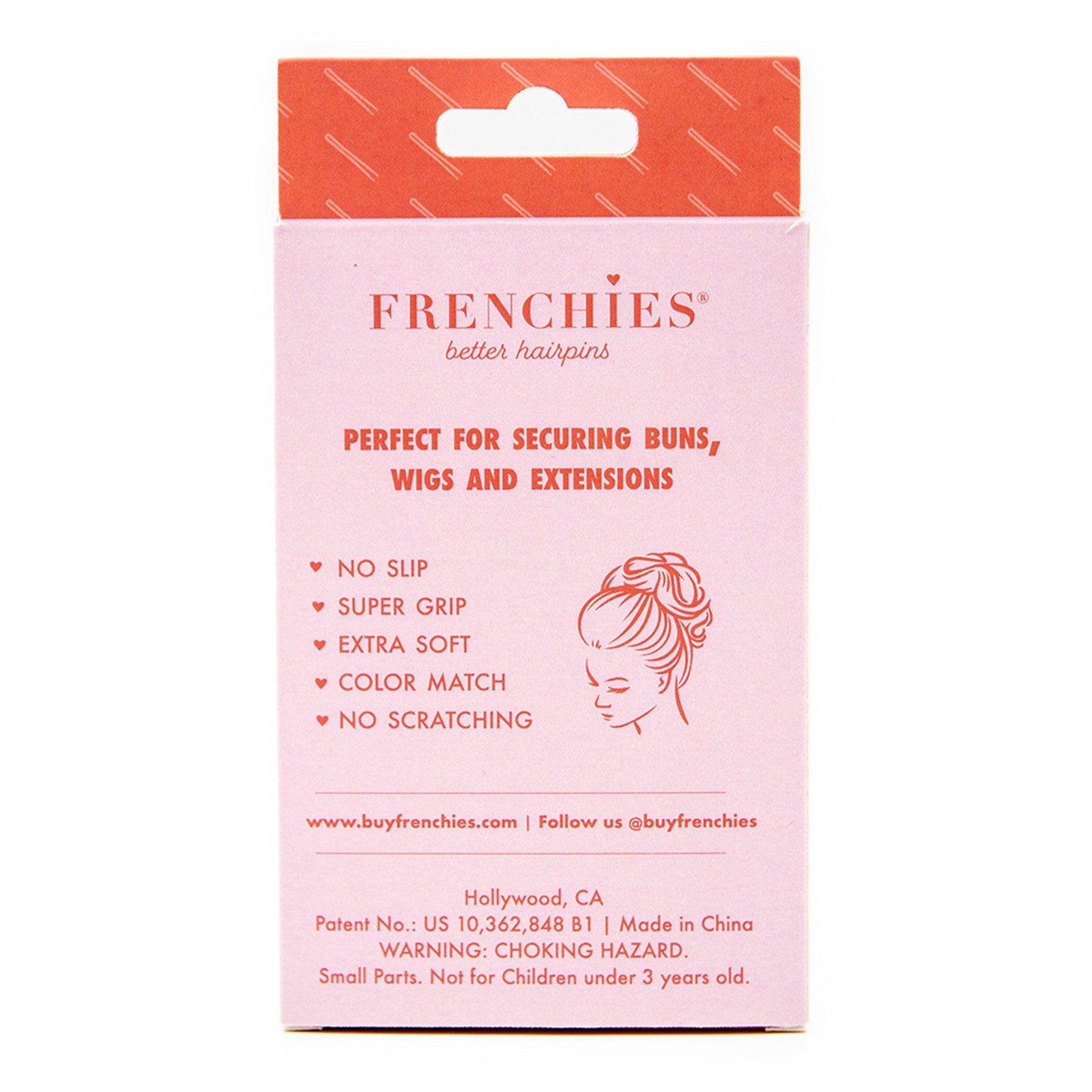 Frenchies Grey Velvet Hairpins-1