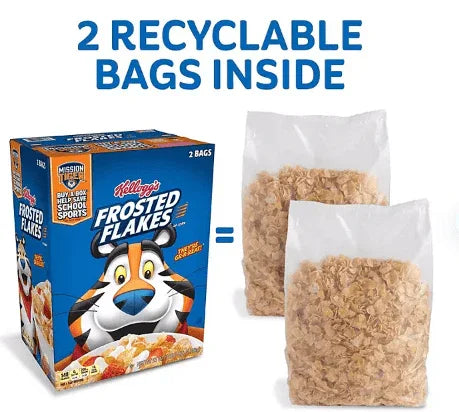Kellogg's Frosted Flakes Cereal 55 oz – Sweet Crunchy Breakfast