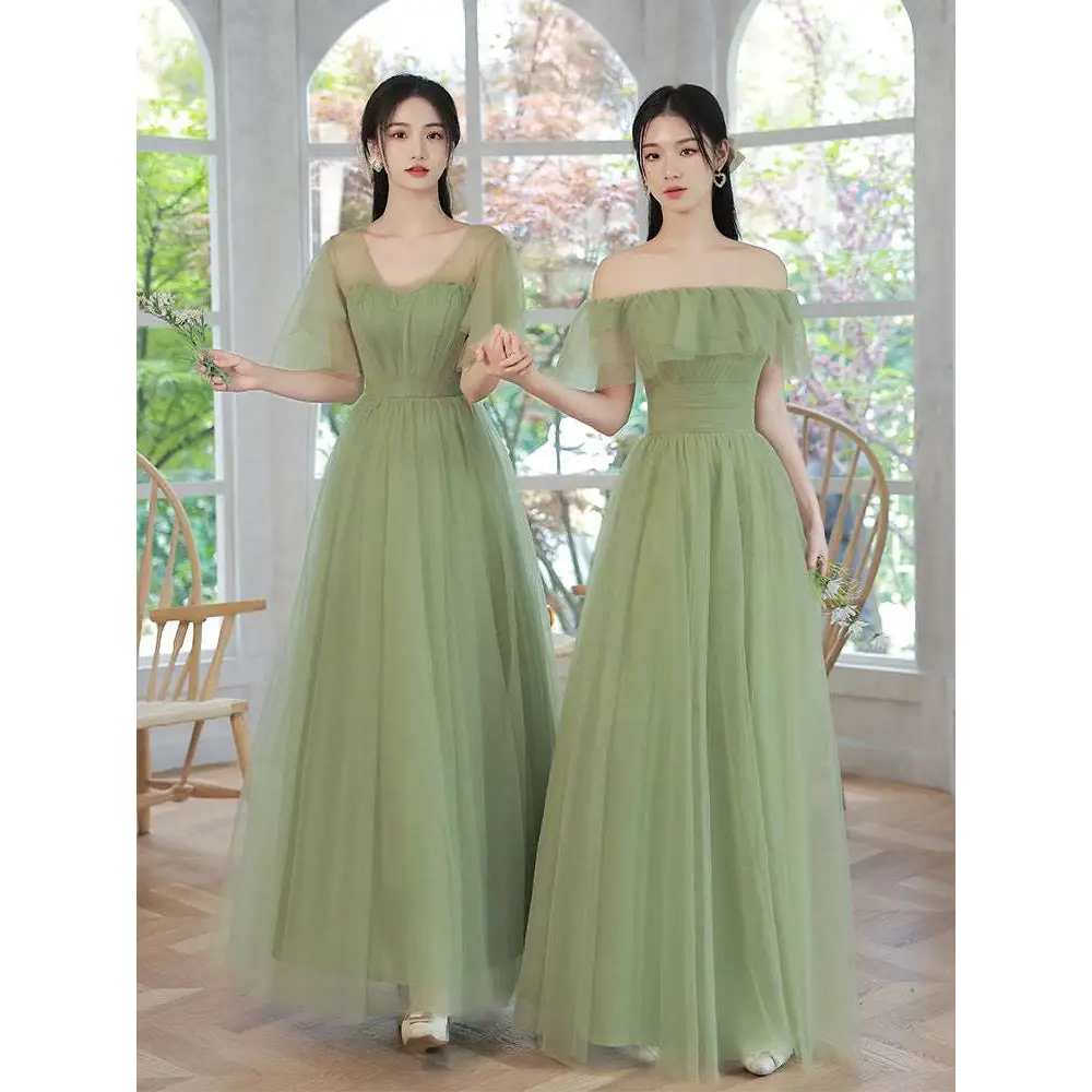 Fruit Green Fashion Personalized Long Tulle Dresses