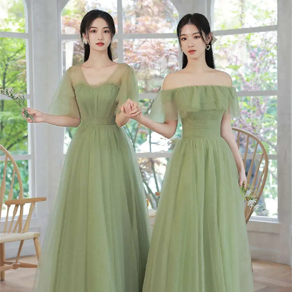 Fruit Green Fashion Personalized Long Tulle Dresses