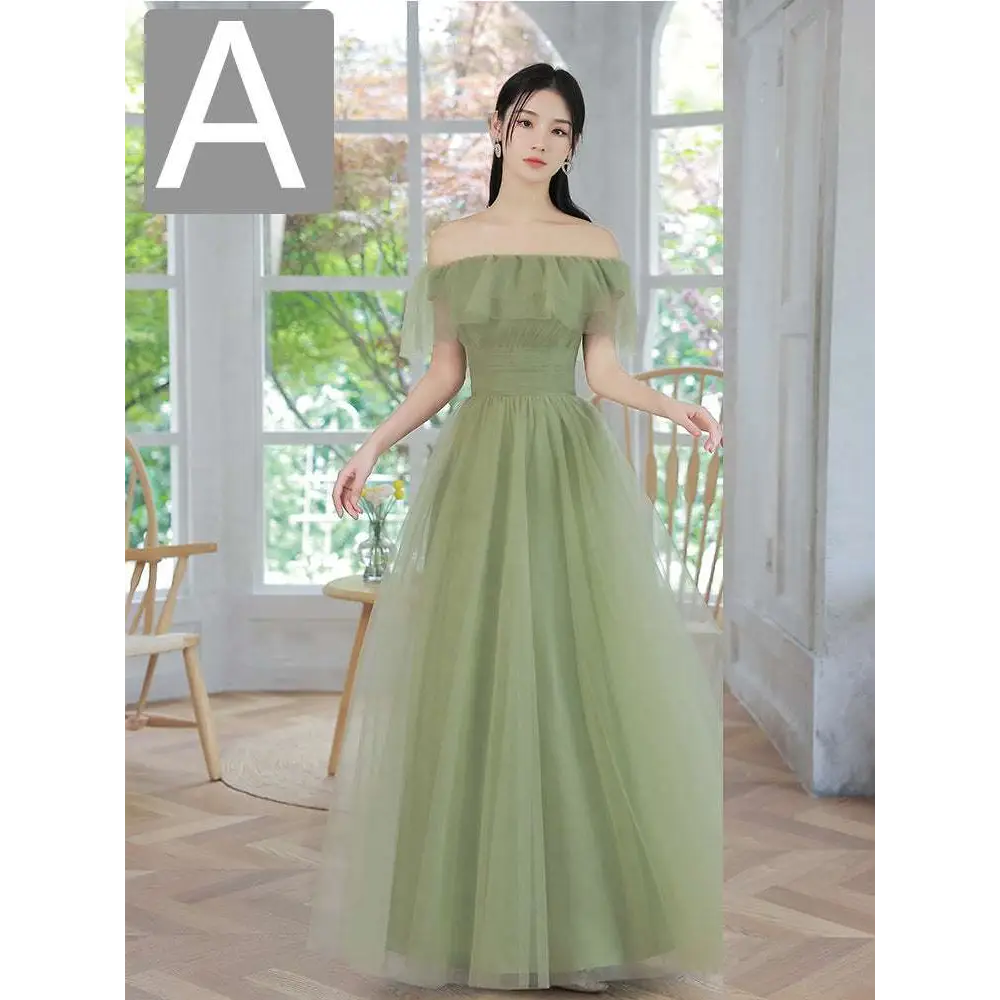 Fruit Green Fashion Personalized Long Tulle Dresses