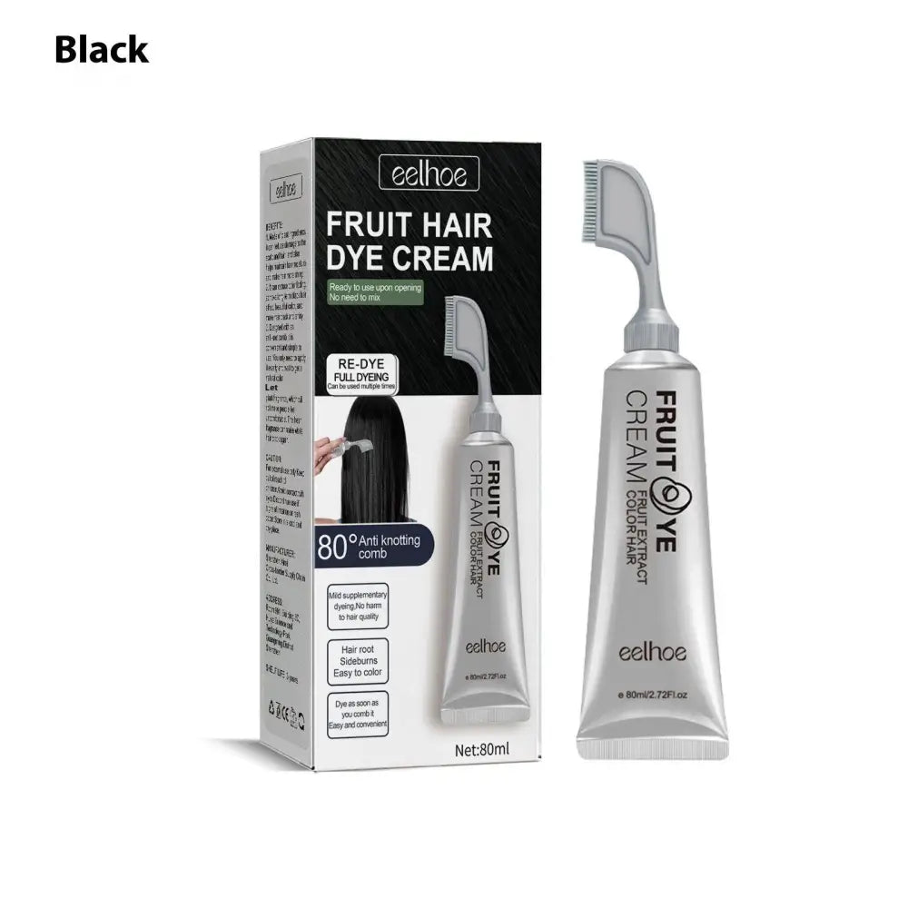 Fruit Hair Dye Beauty Cream with Comb Applicator