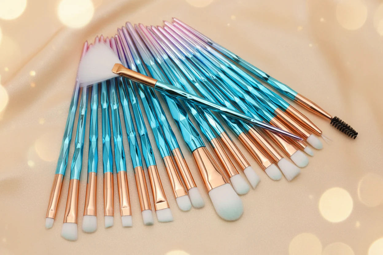 Diamond Handle 20-Piece Eye Brush Set