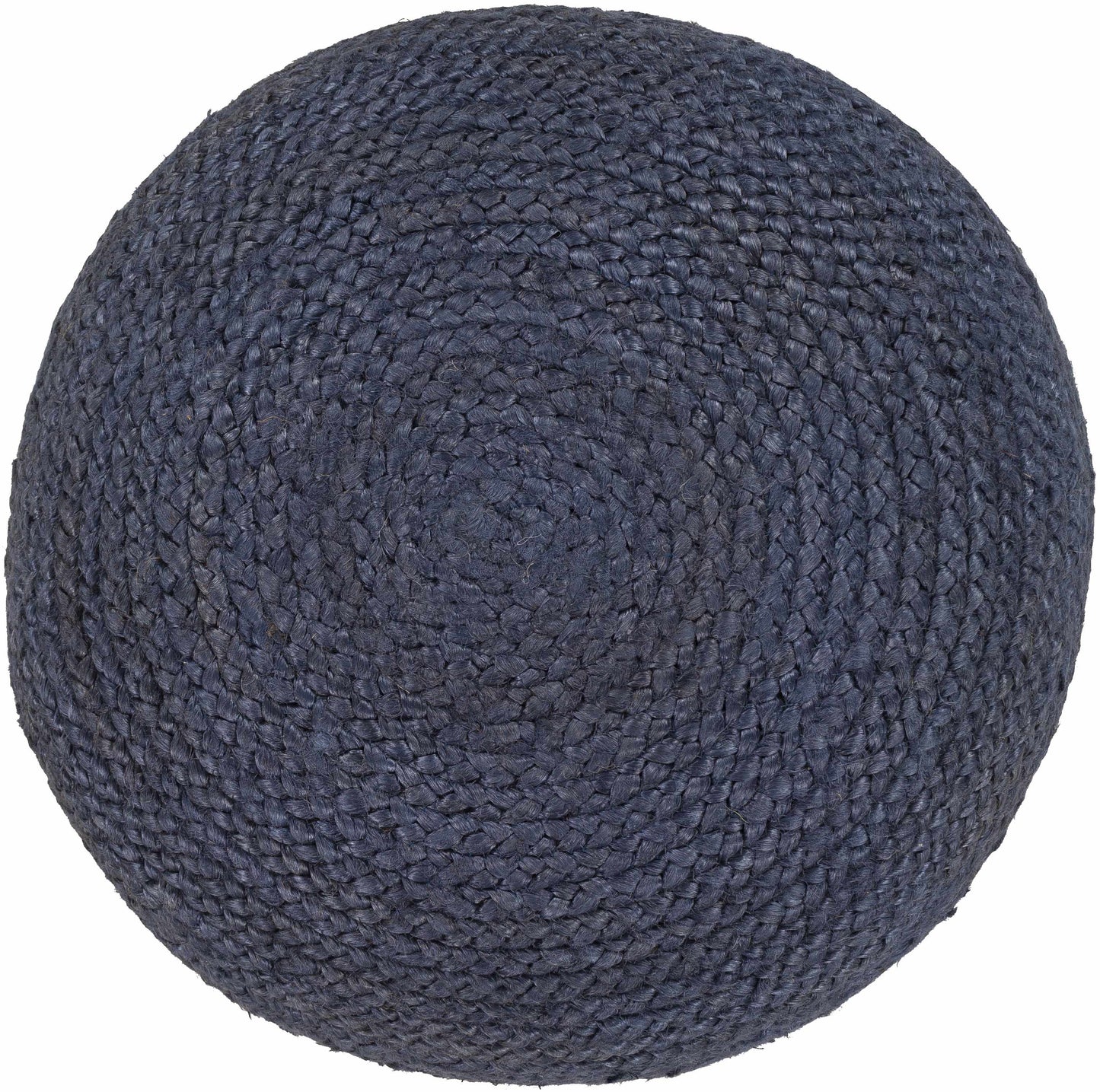 Gail Navy Jute Knitted Pouf-4