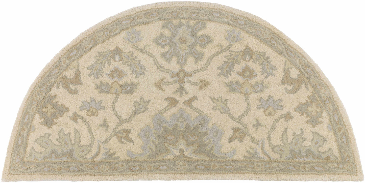 Hazen 1197 Hand Tufted Light Beige Wool Rug-5