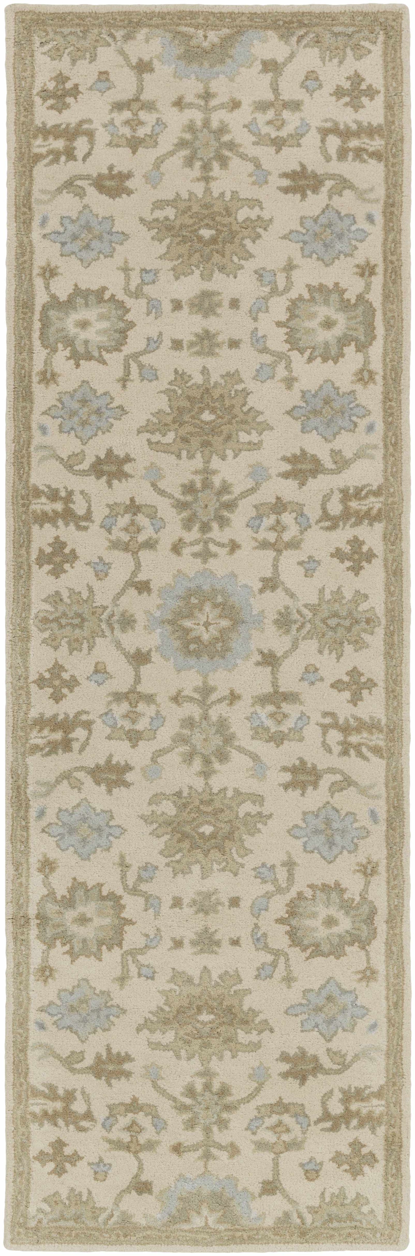 Hazen 1197 Hand Tufted Light Beige Wool Rug-11