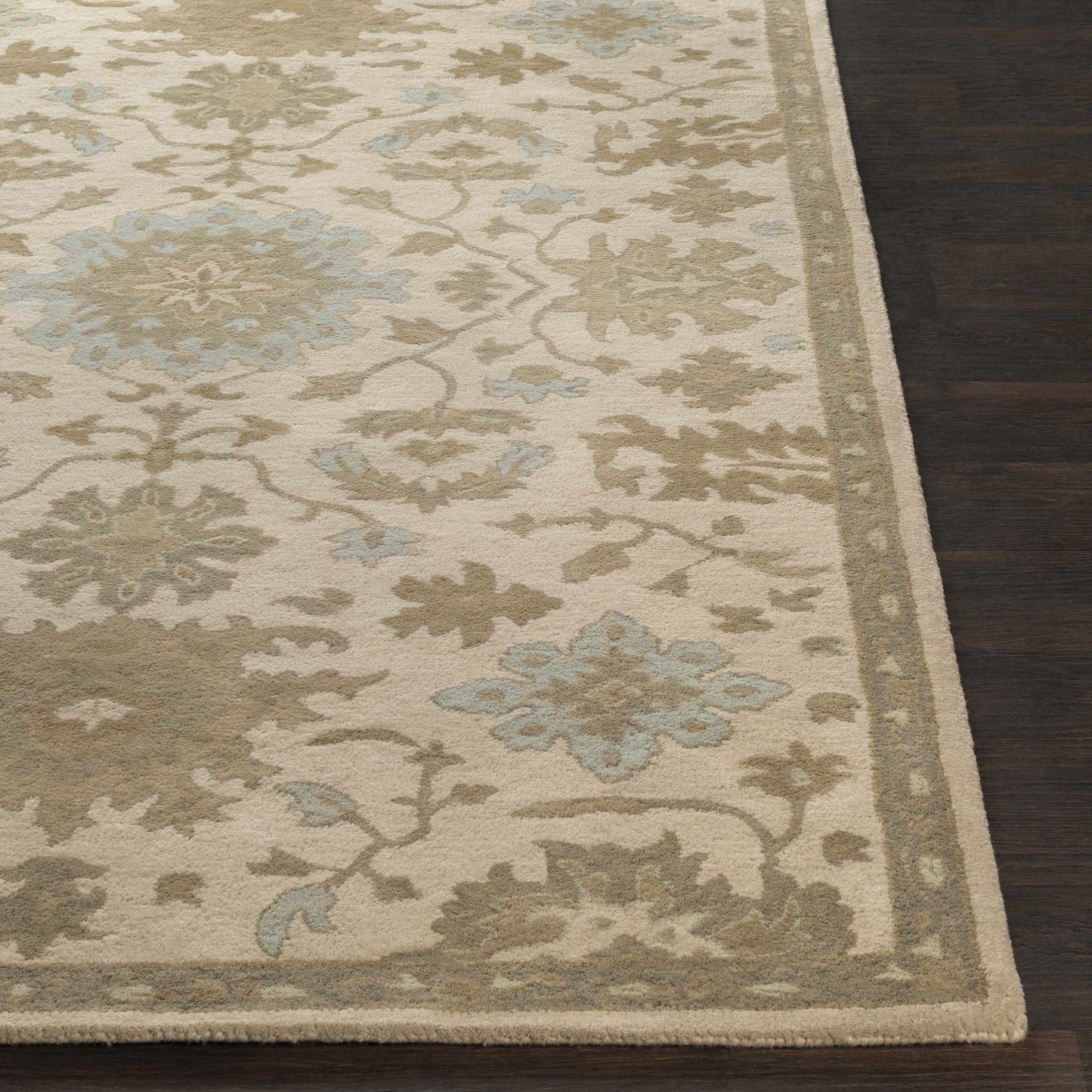 Hazen 1197 Hand Tufted Light Beige Wool Rug-3