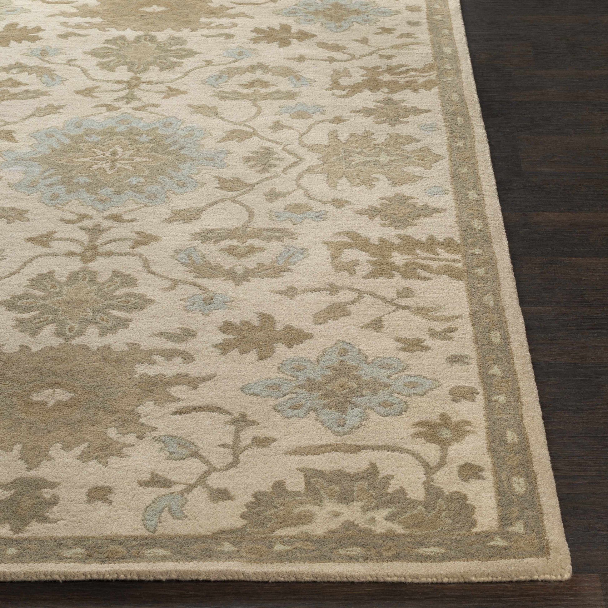 Hazen 1197 Hand Tufted Light Beige Wool Rug-3