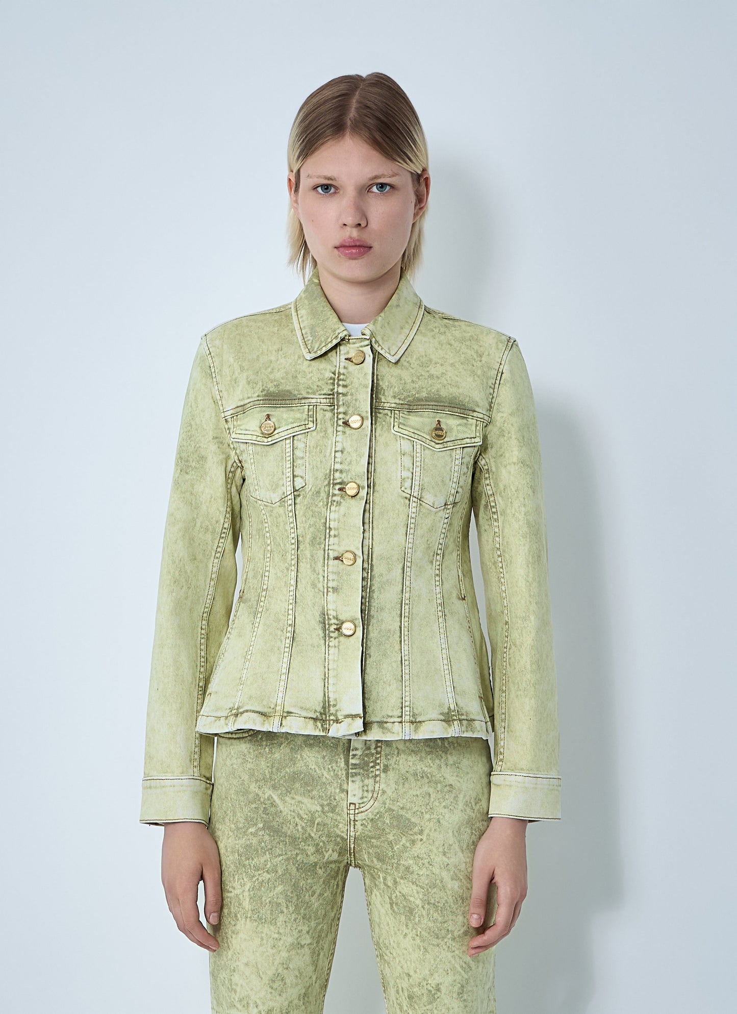 Ganni Women Foil Denim Jacket