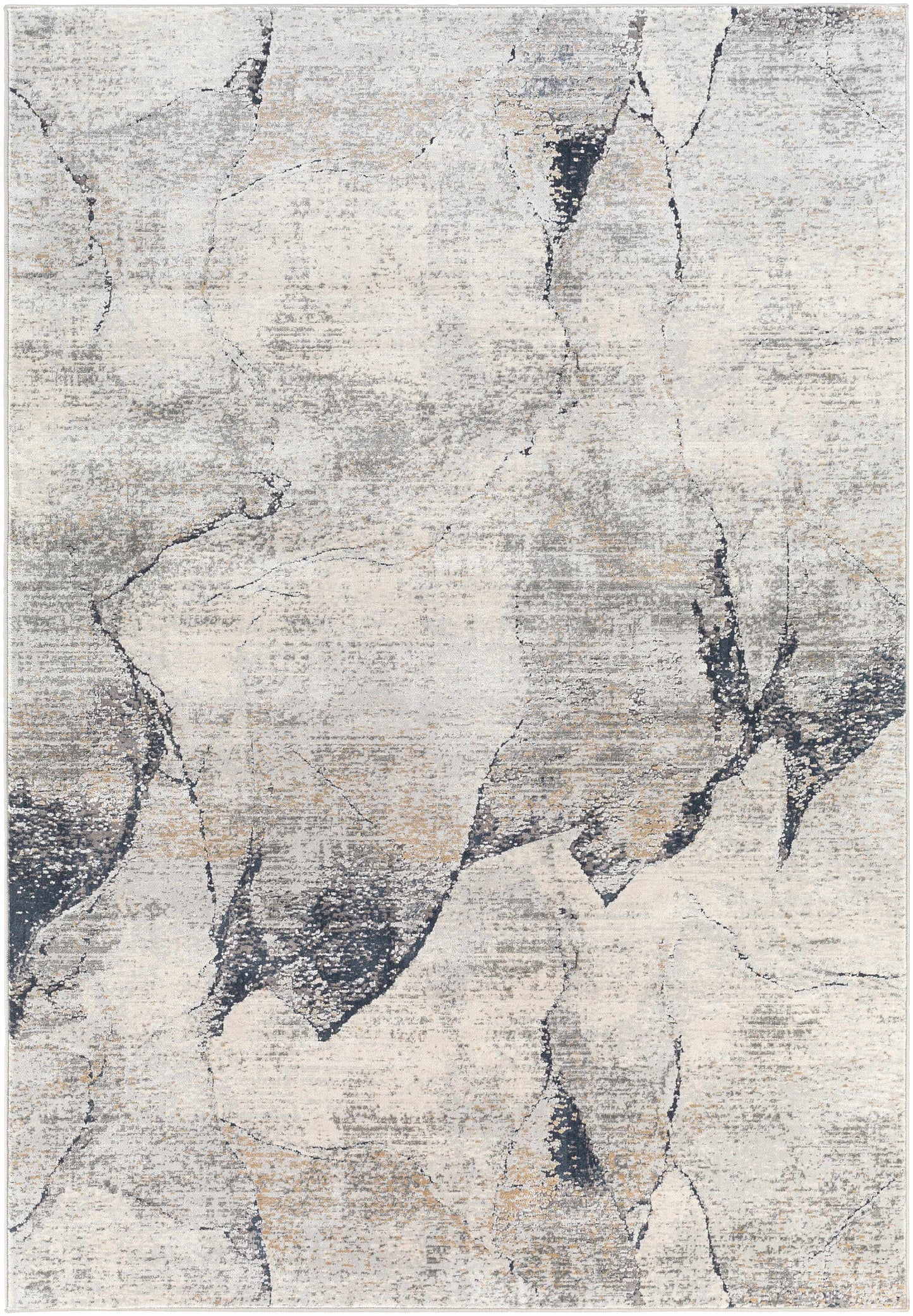 Gasquet Gray Marble Textured Luxe Rug-5