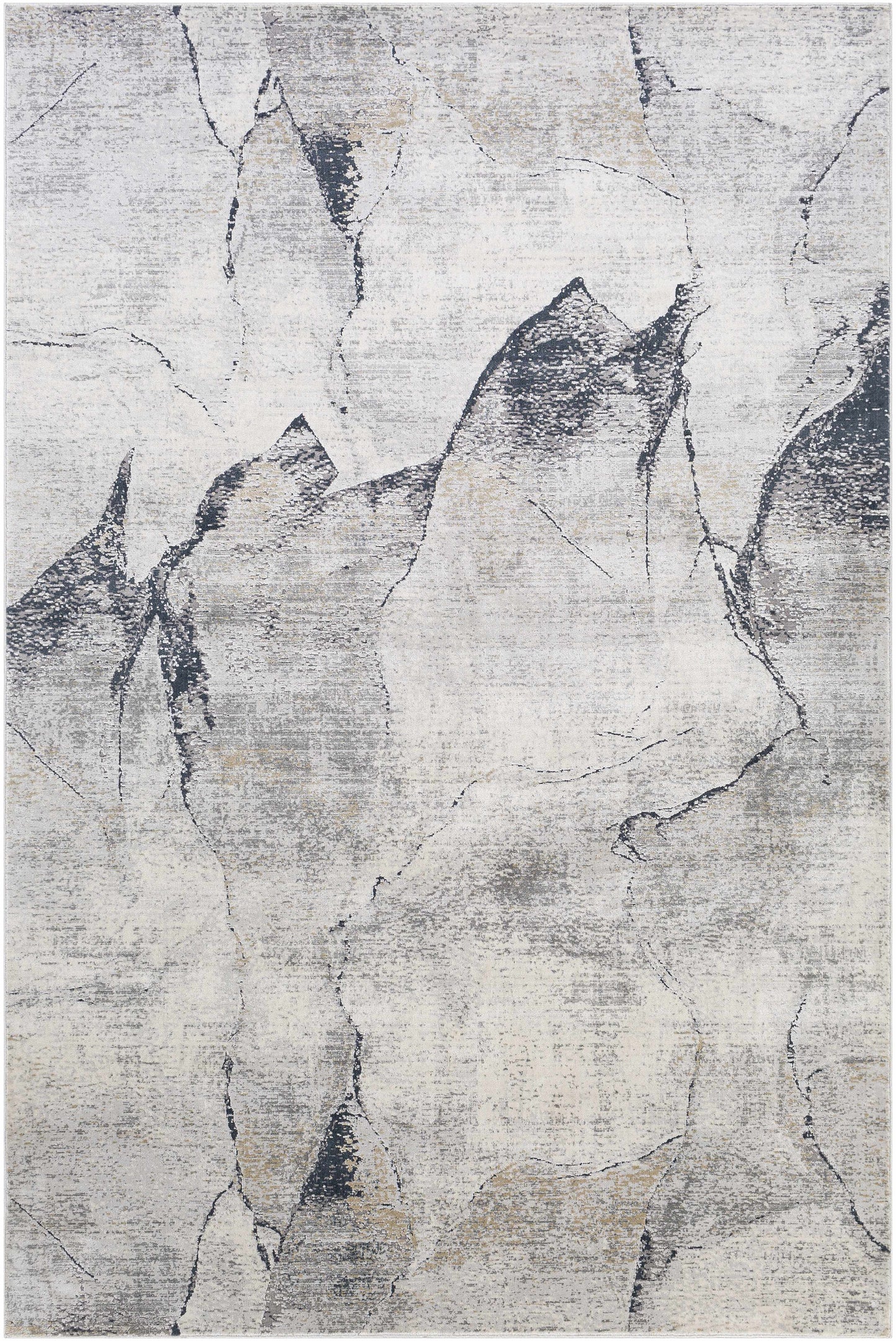 Gasquet Gray Marble Textured Luxe Rug-0