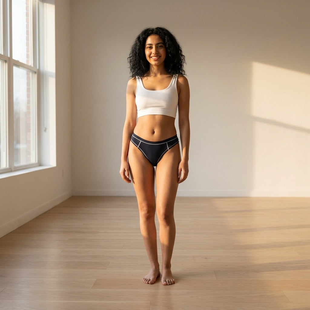 Modal Thong with Contrast Stitch, XS-2X
