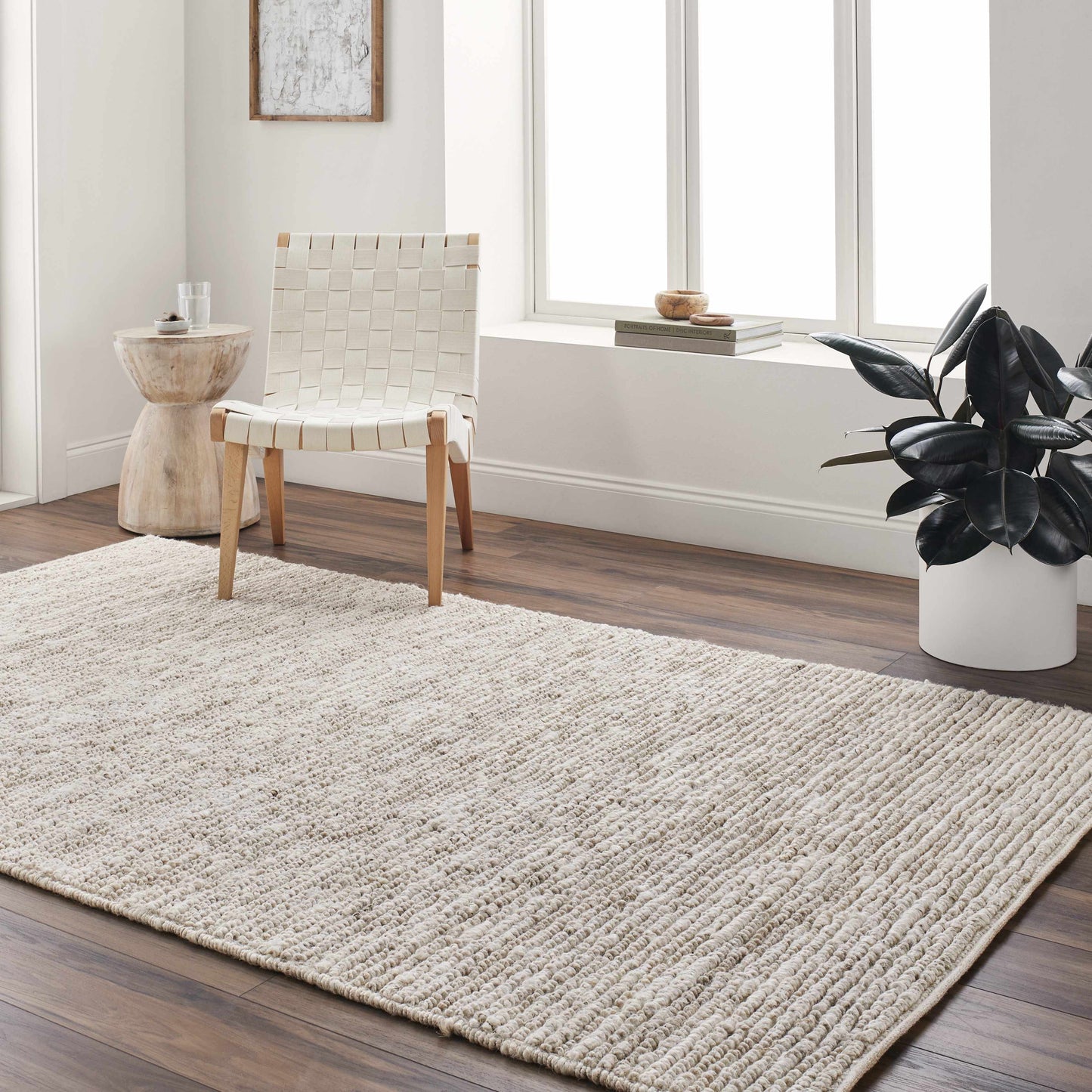 Glover Bleached Braided Jute Carpet-1