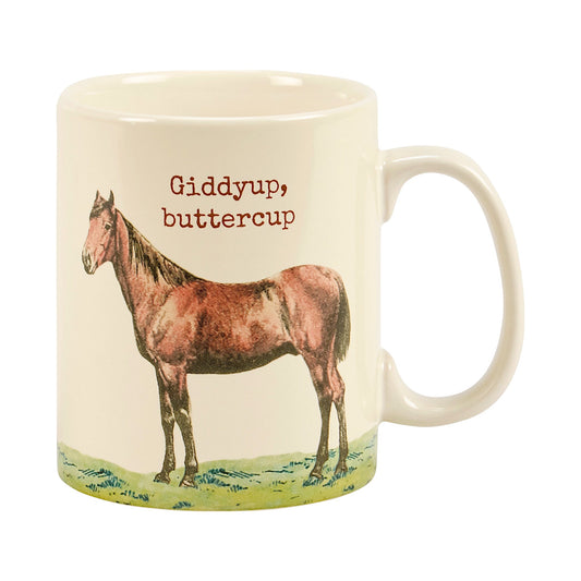 Giddyup Buttercup Horse Ceramic Mug | 20 oz