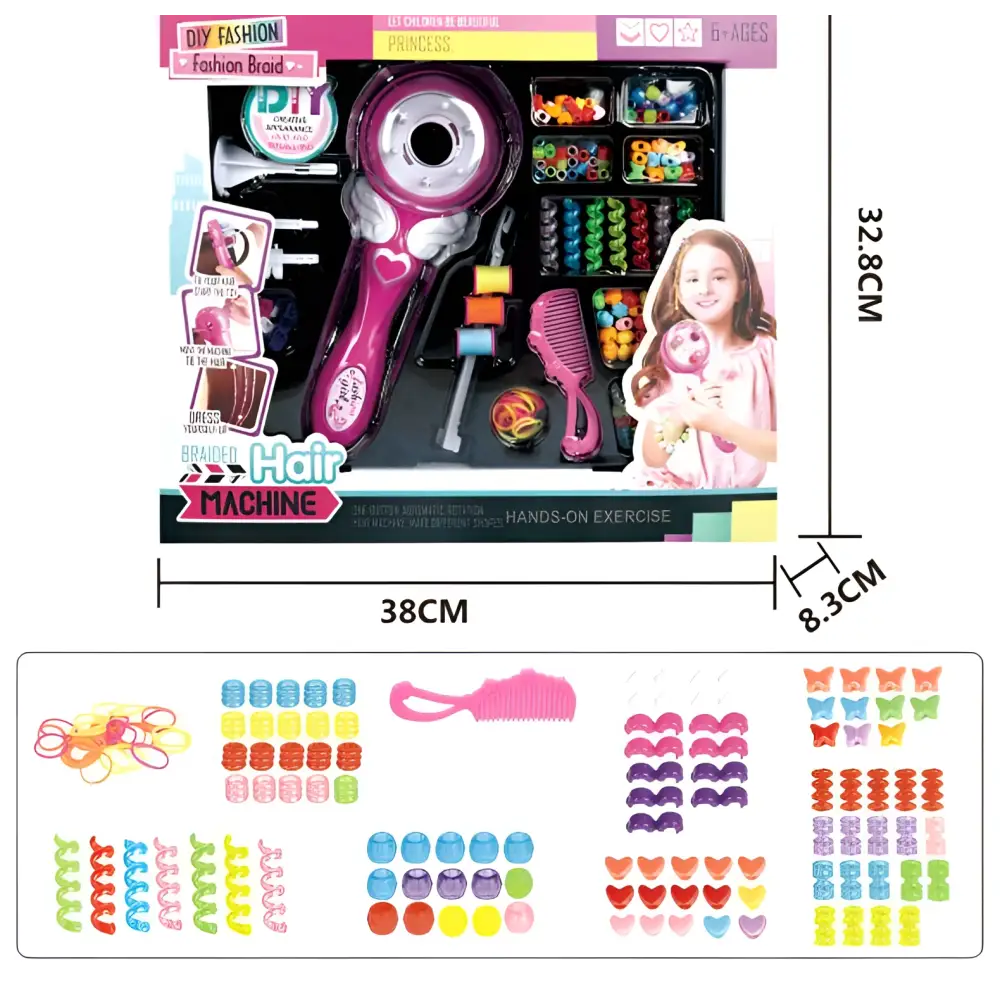 Girls Electric Automatic Hair Braid Fashion Toy