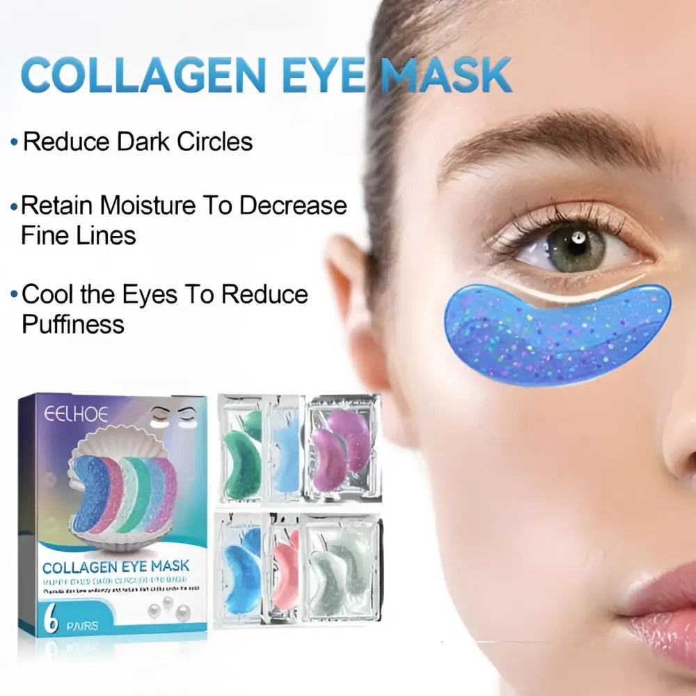 Glitter Collagen Eye Mask for Fine Lines and Dark Circles