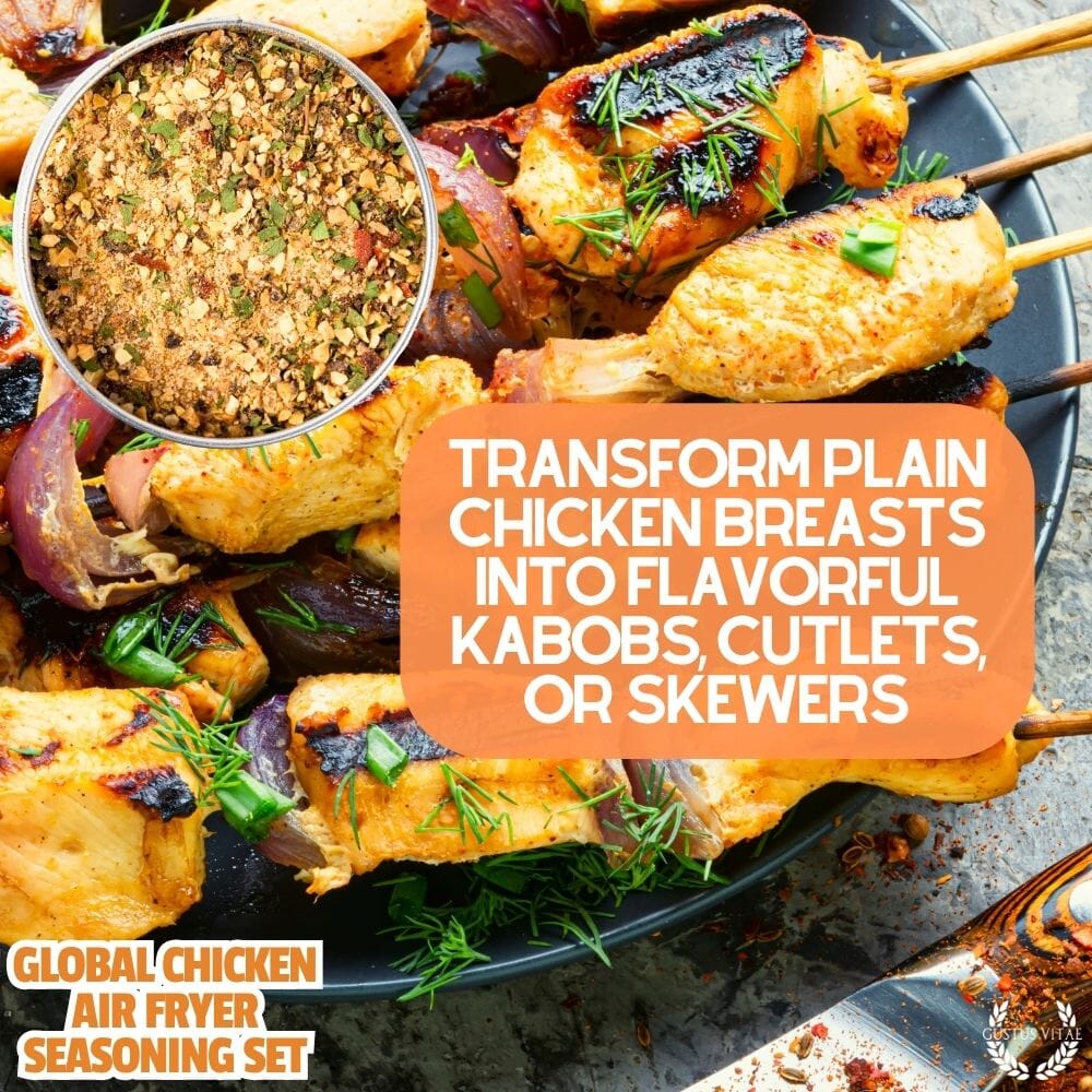 Global Chicken Air Fryer Seasoning Set - Artisanal Spice Blends Six Pack-1