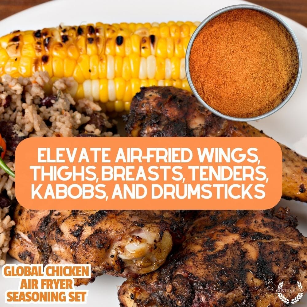 Global Chicken Air Fryer Seasoning Set - Artisanal Spice Blends Six Pack-2