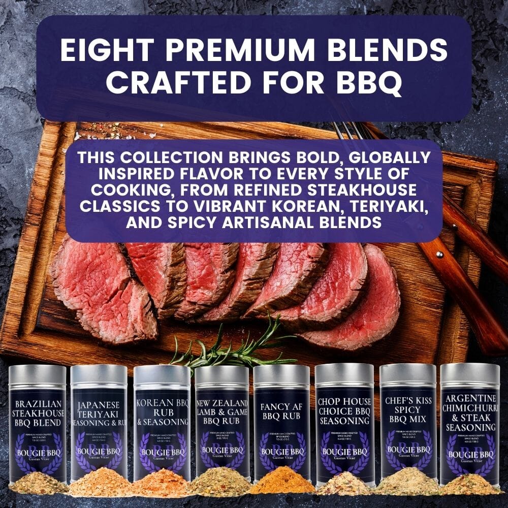 Global Gourmet Bougie BBQ Seasonings | Set of 8 XL Tins-1