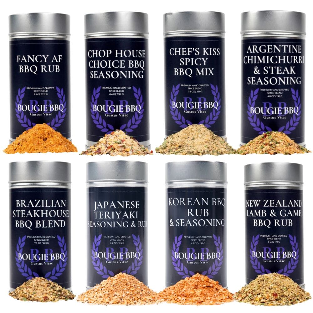 Global Gourmet Bougie BBQ Seasonings | Set of 8 XL Tins-0