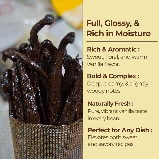 SPECIAL 12 lb. Bulk Gourmet Vanilla Beans – Premium Grade A Vanilla Bean Pods for Baking & Extract