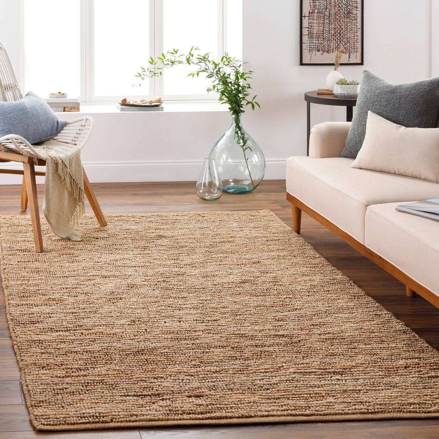 Glover Natural Braided Jute Carpet-1