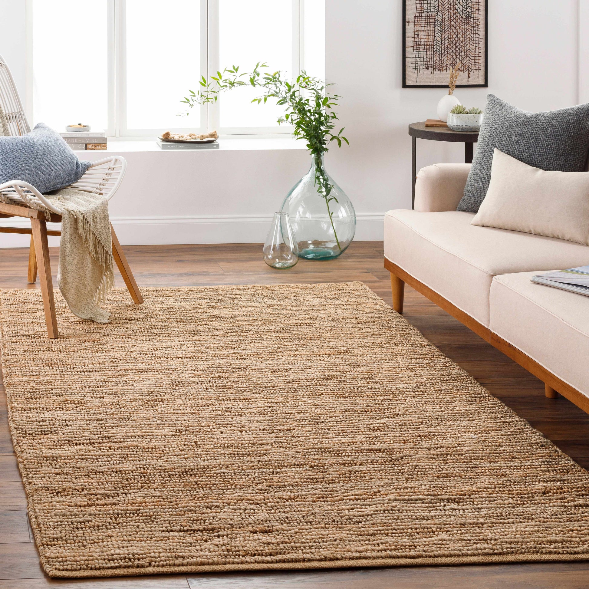 Glover Natural Braided Jute Carpet-1