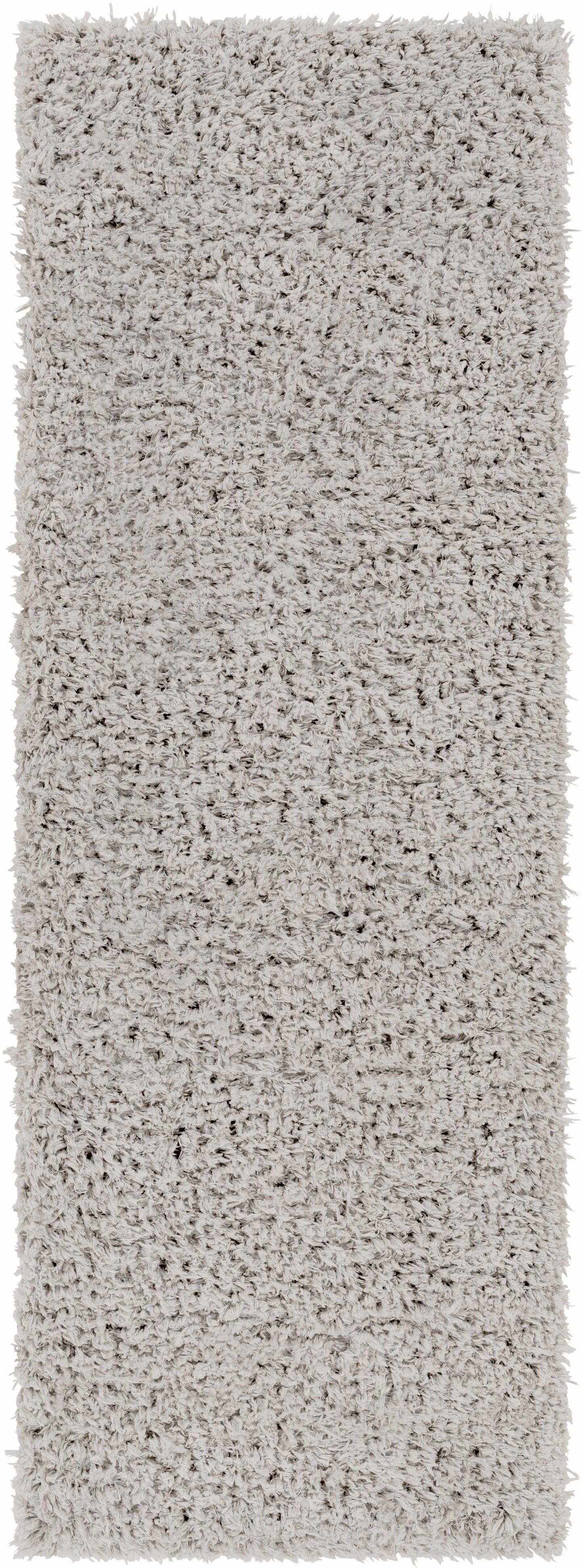 Siari Solid Medium Gray Shag Rug-6