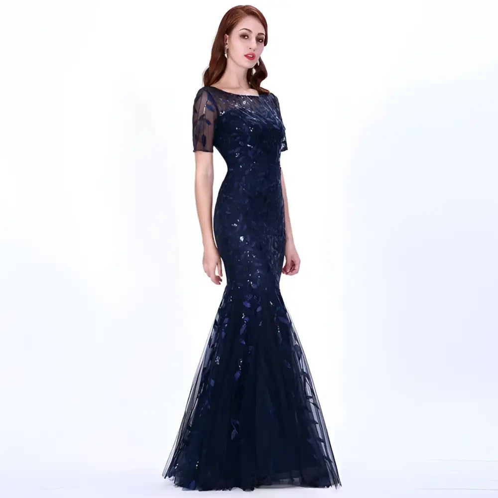 Gold Embellished Temperament Mermaid Dress