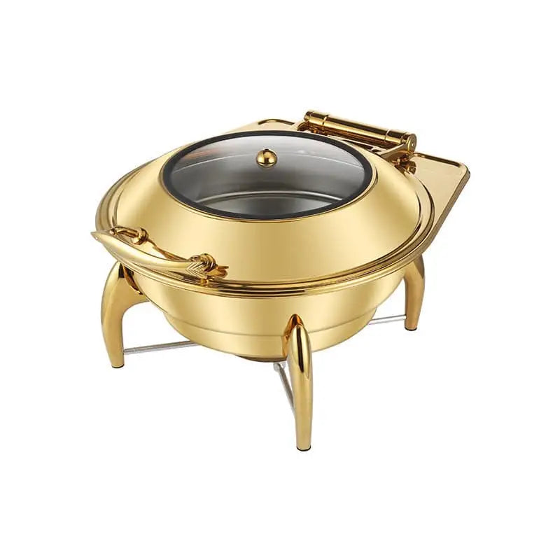 Gold Stainless Steel Hotel Restaurant Bufei Buffet Stove