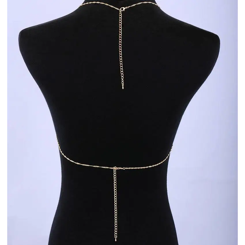 Gold Twisted Rope Jewelry Retro Bikini Chain