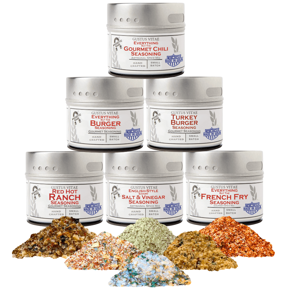 Gourmet Backyard BBQ Burgers & Fries Seasoning Set - Six Pack-0
