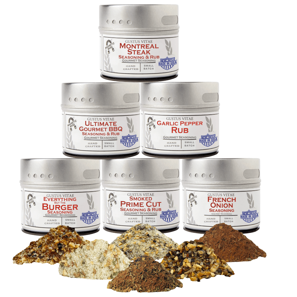 Gourmet BBQ Steak &  Beef Seasoning Gift Set - Six Pack-0