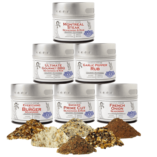 Gourmet BBQ Steak &  Beef Seasoning Gift Set - Six Pack-0