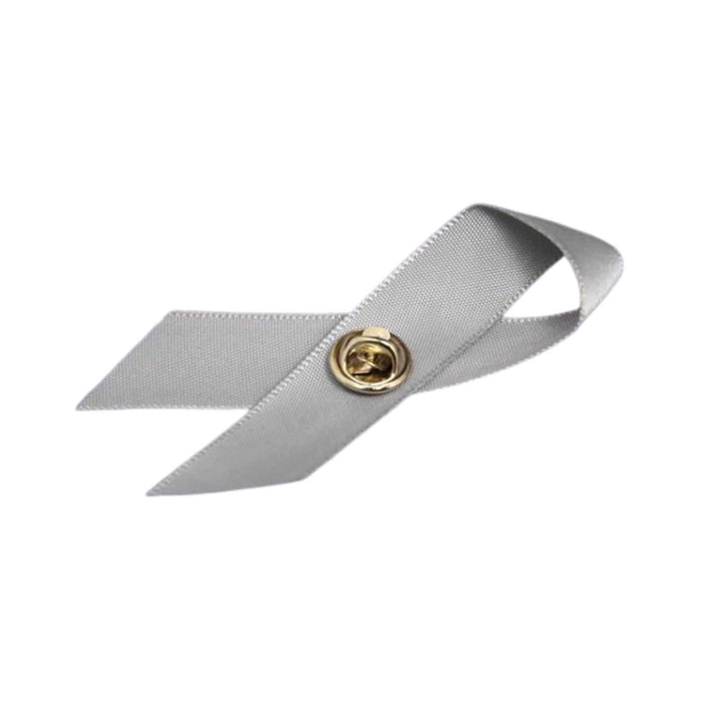 10 Pack Gray Satin Ribbon Pins