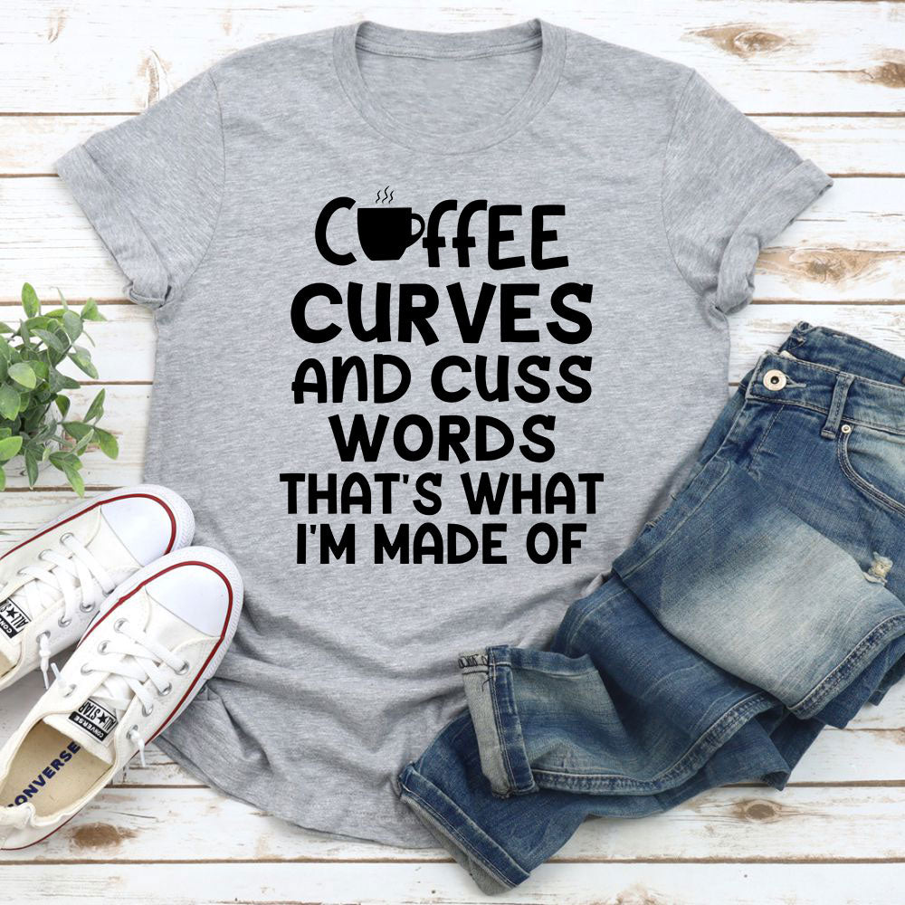 Coffee Curves & Cuss Words T-Shirt-13