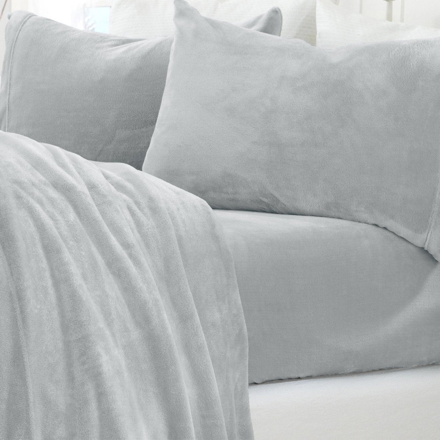 Solid Plush Sheet - Velvet Luxe Collection