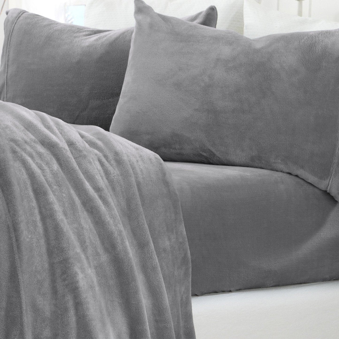 Solid Plush Sheet - Velvet Luxe Collection