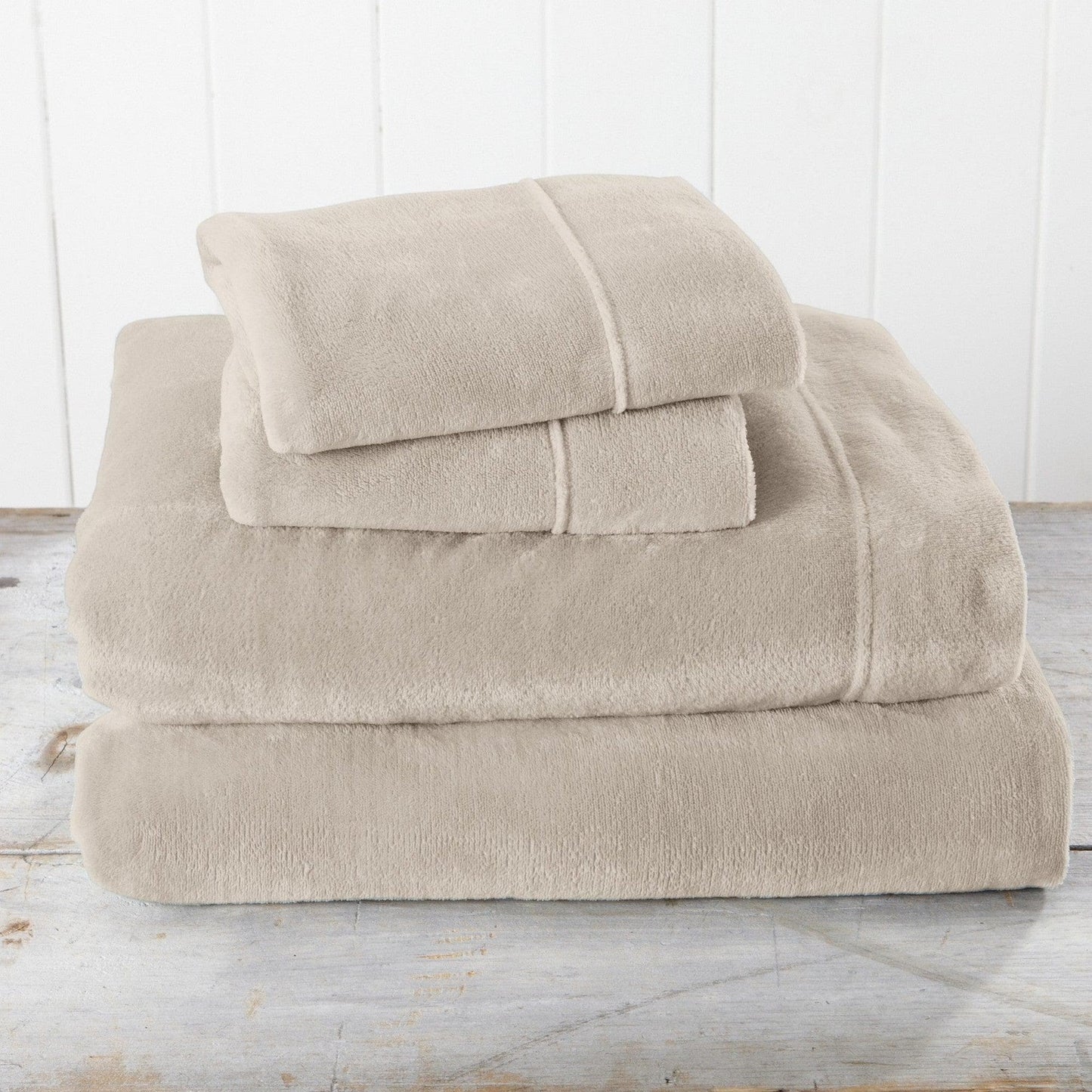 Solid Plush Sheet - Velvet Luxe Collection