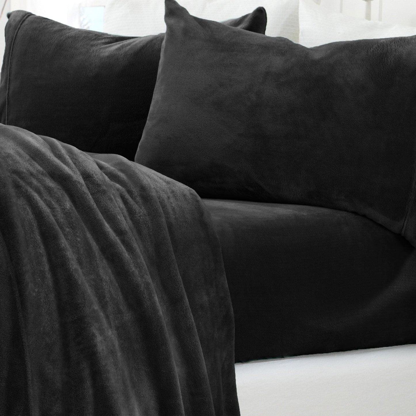 Solid Plush Sheet - Velvet Luxe Collection