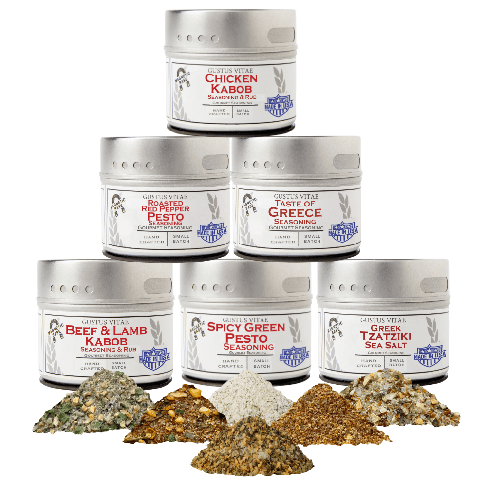 Greek Seasoning Gift Set - Tastes of Greece - Artisanal Spice Blends Six Pack-0