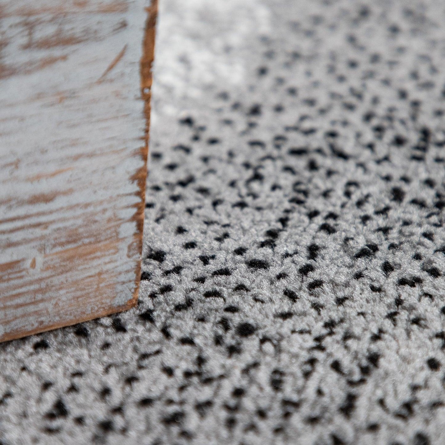 Grey Black Area Rug Mondial with Abstract Paint Effect-3