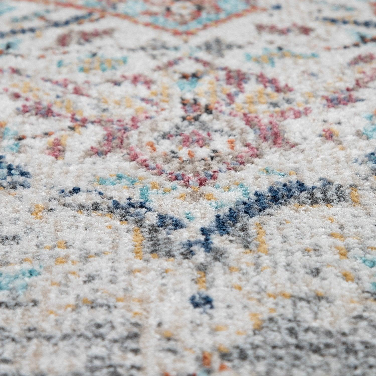 Grey Indoor & Outdoor Rug for Balcony Oriental Pattern-4
