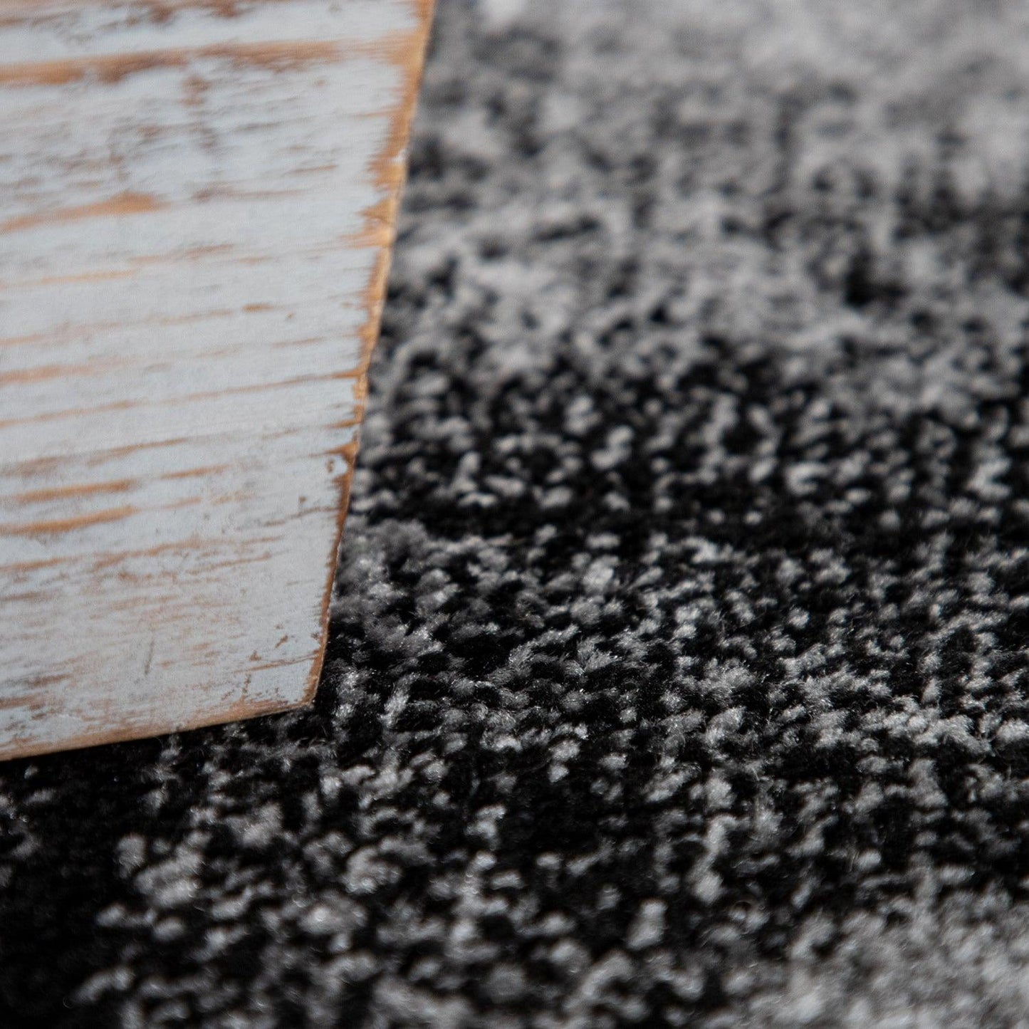 Grey White Area Rug Modern Design with Abstract Paint Effect-3