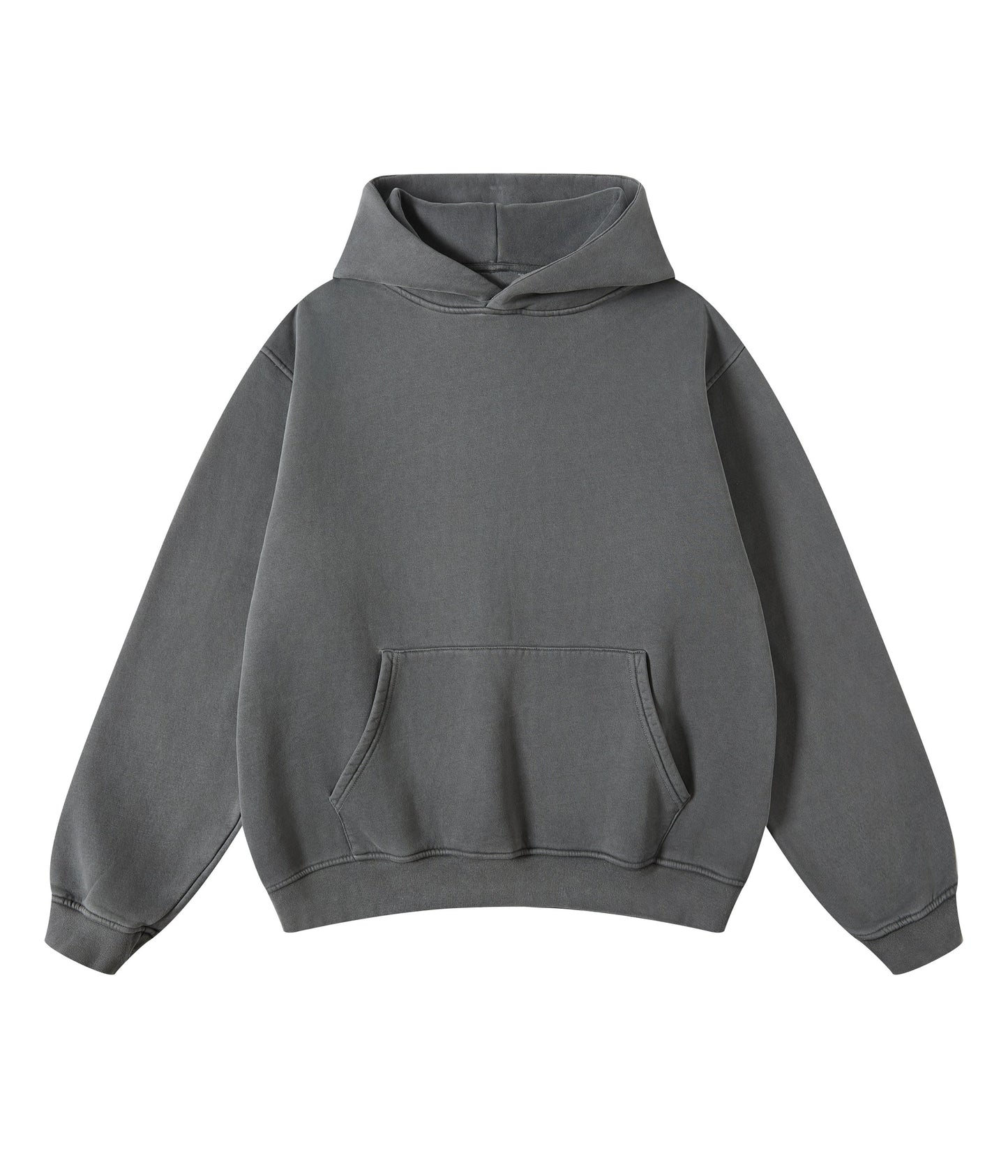 Gray hoodie on a white background