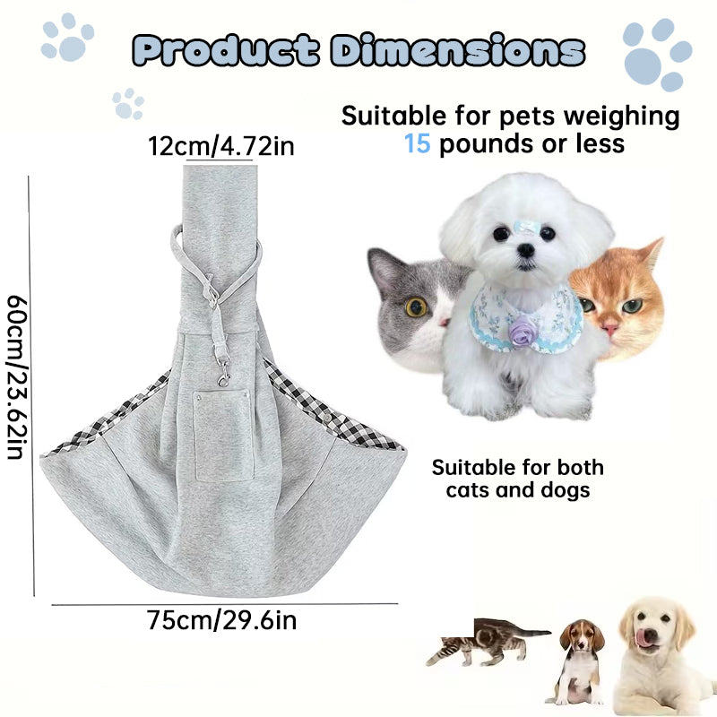 Portable Pet Carrier Bag for Small Dogs &amp; Cats up to 7.5kg - Lightweight Shoulder Bag for Travel, Hiking, and Outdoor Use

Take your furry best friend everywhere in style with this lightweight portable pet carrier bag! Designed for small dogs and cats up to 7.5 kg, it's the perfect companion for travel, hiking, and outdoor adventures. Built from durable polyester, this carrier keeps your pet safe and secure while you explore. Whether you're strolling through the park on a sunny day 