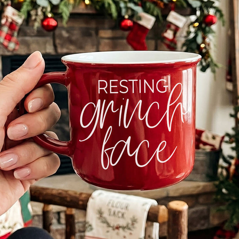 Grinch Face Mug